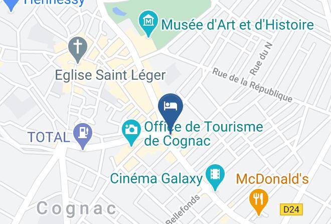 Charente - Hotel Francois Premier Cognac Centre Maps