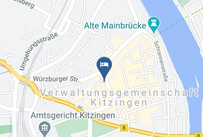 Kitzingen - Hotel Restaurant Frankischer Hof Maps