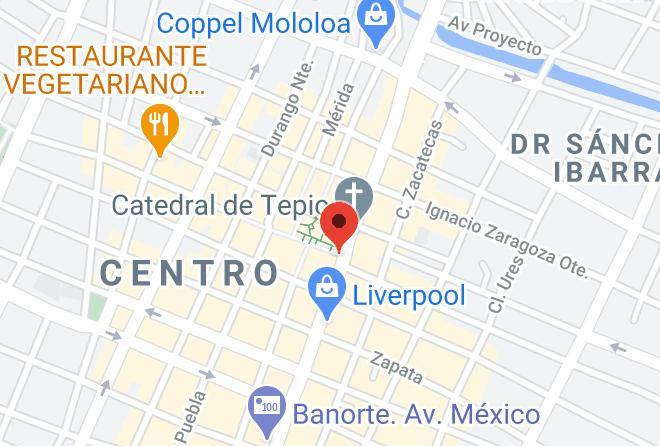 Tepic - Hotel Fray Junipero Serra Maps