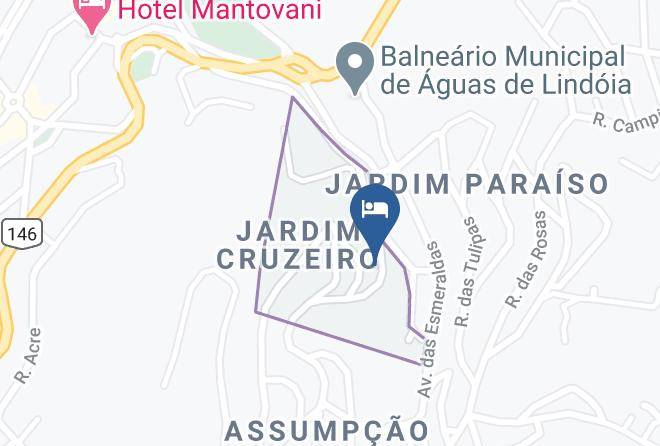 Aguas De Lindoia - Hotel Fredy Maps