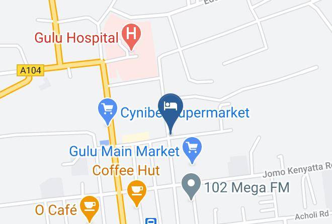 Gulu Municipality - Hotel Free Zone Maps