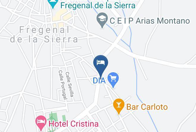 Hotel Fregenal Map