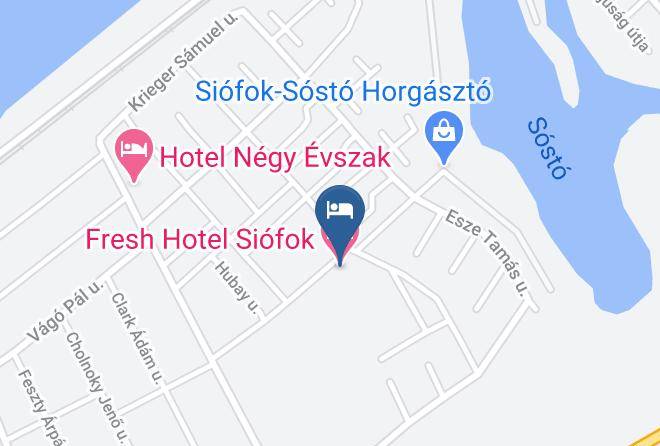 Siofok - Fresh Hotel Siofok Maps