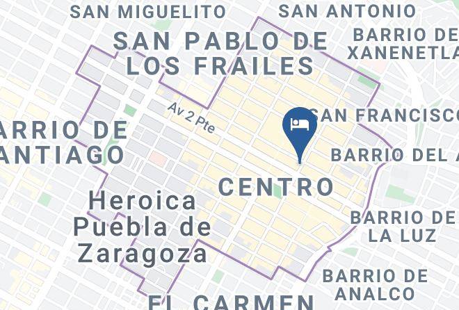Heroica Puebla De Zaragoza Puebla - Hotel Frida Maps