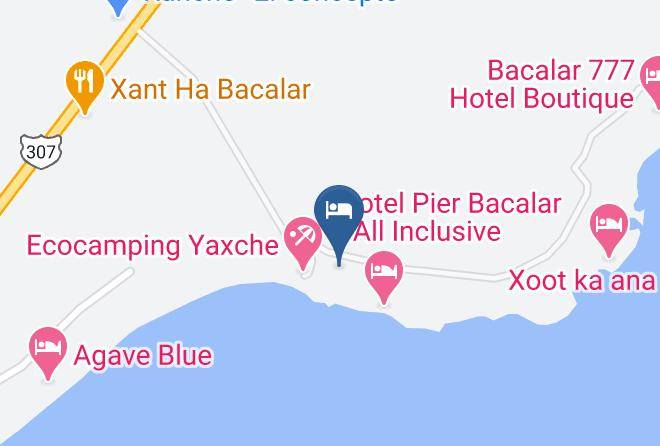 Bacalar - Hotel Fridas Caracol Maps
