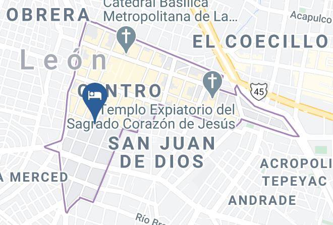Leon - Hotel Fridas Leon Maps