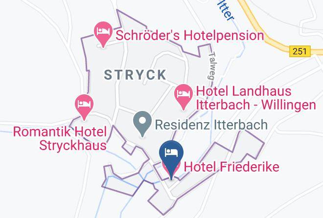 Waldeck Frankenberg - Hotel Friederike Maps