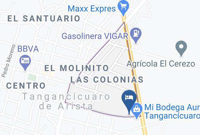 Tangancicuaro - Hotel Frontera Maps