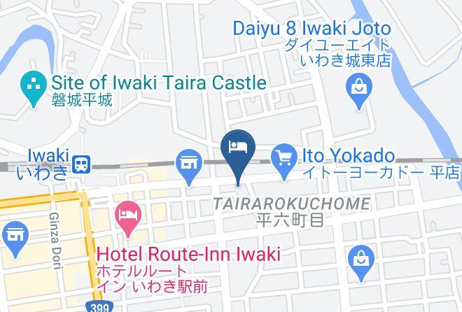 Iwaki City - Hotel Frontier Iwaki Maps