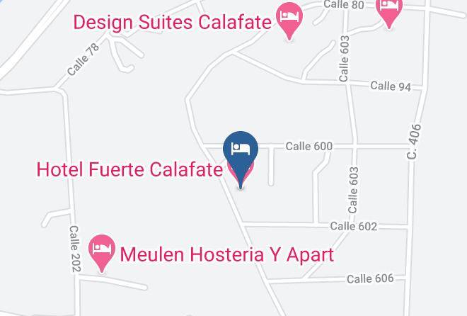 Lago Argentino - Hotel Fuerte Calafate Maps