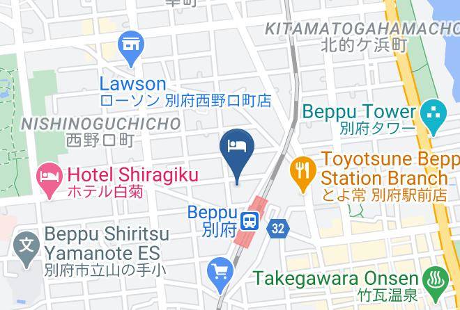 Beppu City - Hotel Fujiyoshi Maps