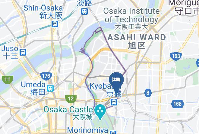 Osaka City Miyakojima Ward - Hotel Fuki Maps