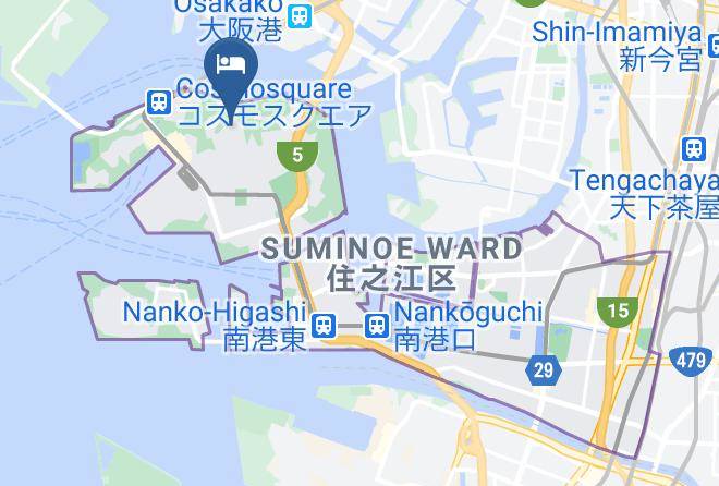 Osaka City Suminoe Ward - Hotel Fukuracia Osaka Bay Maps