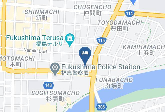 Fukushima City - Hotel Fukushima Hills Maps
