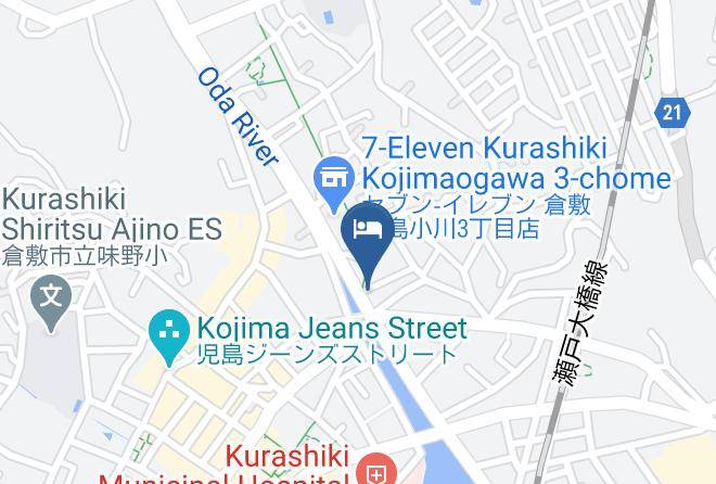 Kurashiki City - Hotel Fukuya Maps