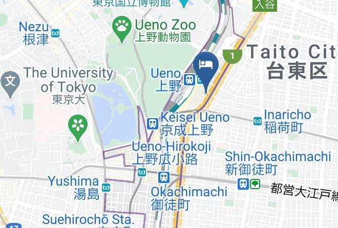 Taito Ward - Hotel Fukuya Maps