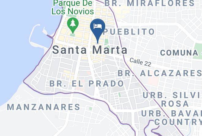 Santa Marta - Hotel Fundacooedumag Centro Maps