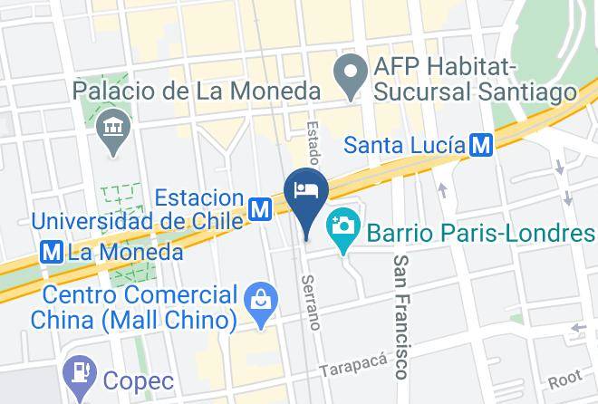 Santiago - Hotel Fundador Maps