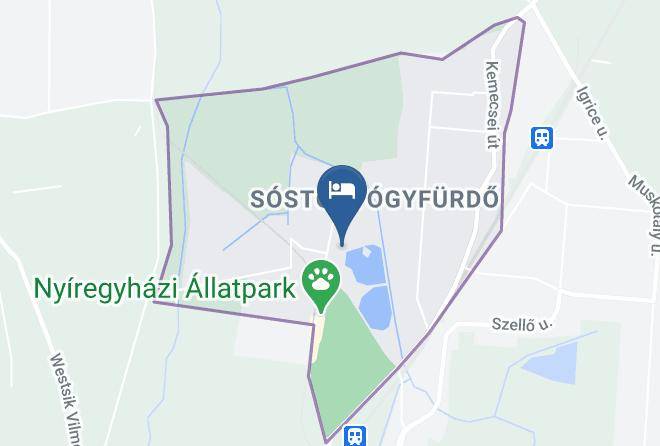 Nyiregyhaza - Hotel Furdohaz Maps