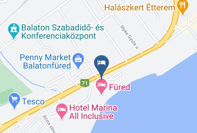 Hotel Fured Spa & Conference Map