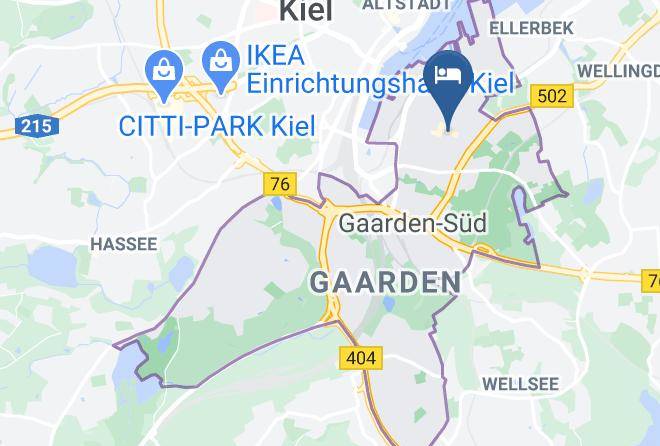Kiel - Hotel Gaardencity Maps