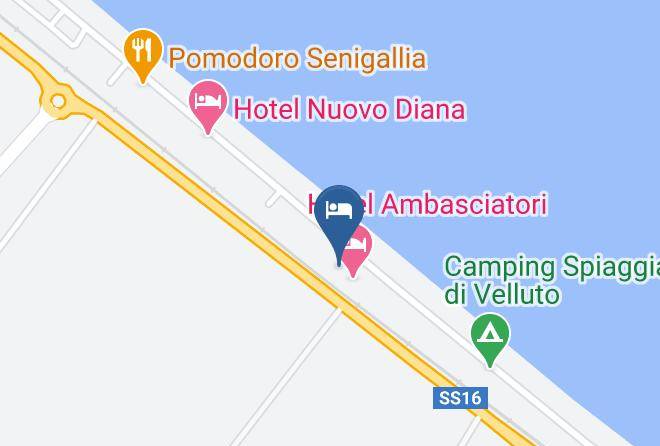 Hotel Gabbiano Map