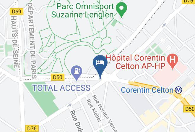 Hauts De Seine - Hotel Gabriel Issy Paris Maps