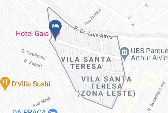Sao Paulo Artur Alvim - Hotel Gaia Maps