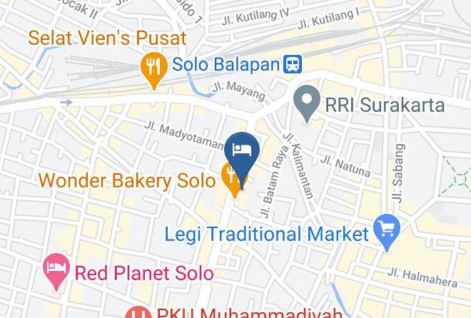 Surakarta - Hotel Gajah Mada Maps
