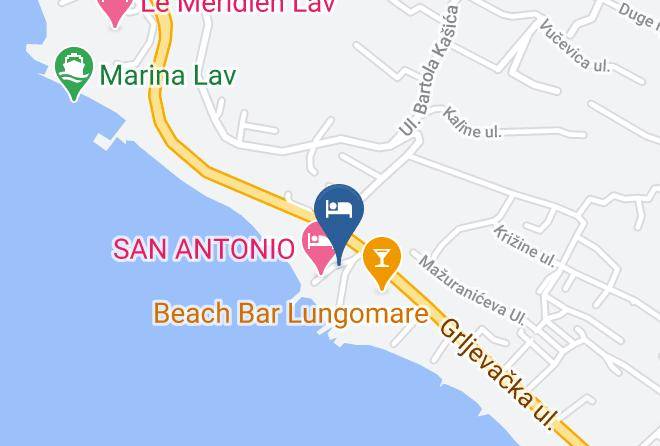 Podstrana - Hotel Gala Split Maps