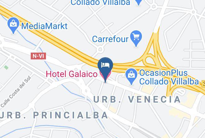 Madrid - Hotel Galaico Maps