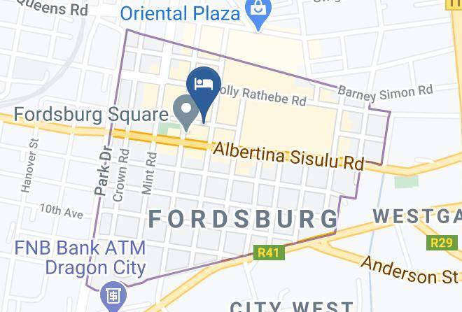 City Of Johannesburg - Hotel Galaxy Tower Fordsburg Johannesburg Maps