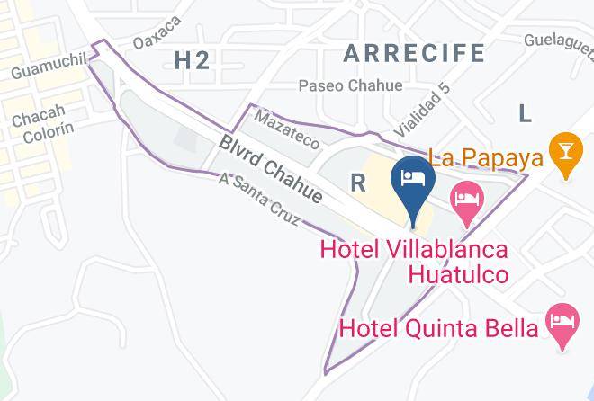 Santa Maria Huatulco - Hotel Galeria Del Angel Maps