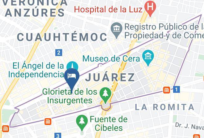 Cuauhtemoc - Hotel Galeria Plaza Reforma Maps