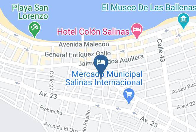 Salinas - Hotel Galerias Beach Maps