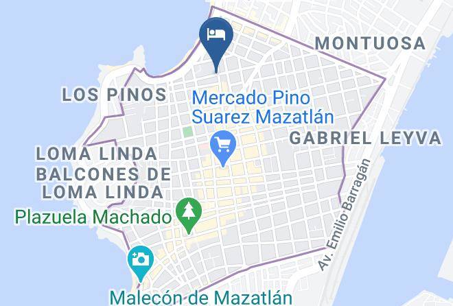 Mazatlan - Hotel Galicia Maps