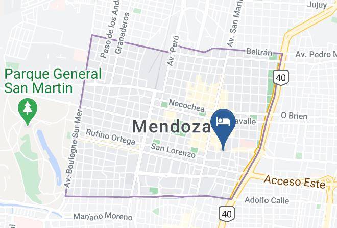 Mendoza - Hotel Galicia Maps