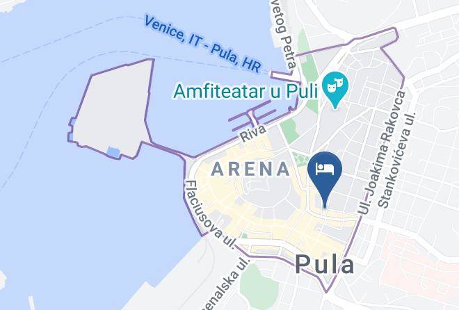 Pula - Hotel Galija Maps