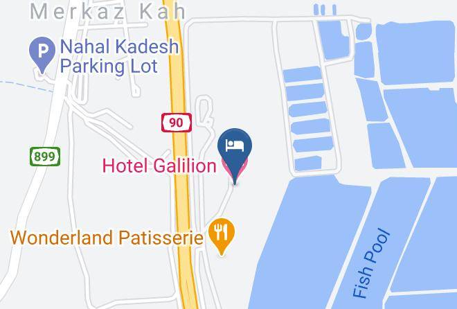 Hotel Galilion Map
