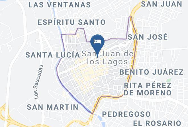 San Juan De Los Lagos - Hotel Gallardo Maps