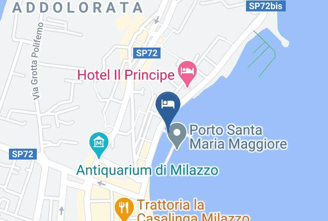 Messina - Hotel Galleggiante Caicco Santa Barbara Maps
