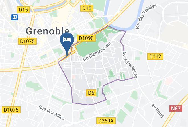 Hotel Gallia Grenoble Map