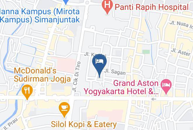 Kota Yogyakarta - Hotel Galuh Anindita Maps