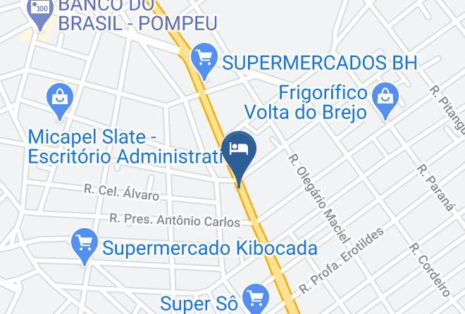 Pompeu - Hotel Galvao Maps
