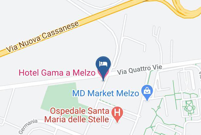 Milan - Hotel Gama A Melzo Maps