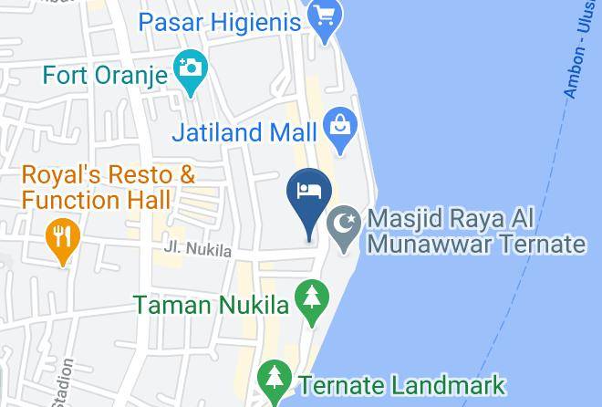 Ternate - Hotel Gamalama Indah Maps