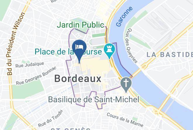 Hotel Gambetta Bordeaux Map