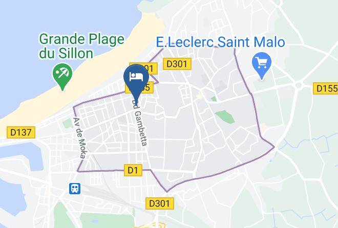 Ille Et Vilaine - Hotel Gambetta Saint Malo Maps