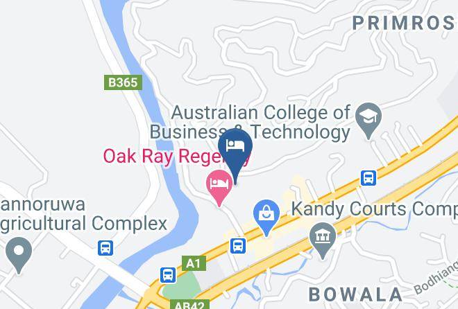 Kandy - Hotel Gan Iwra Maps
