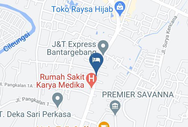 Kota Bekasi - Hotel Gandamanah Maps